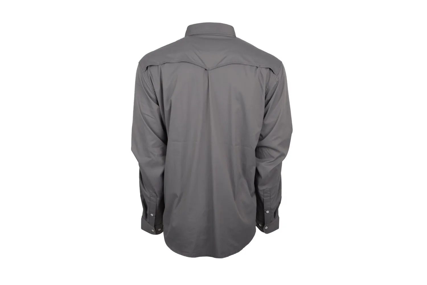 STS Ranchwear Mens Fischer Performance Gray Nylon/Spandex L/S Shirt