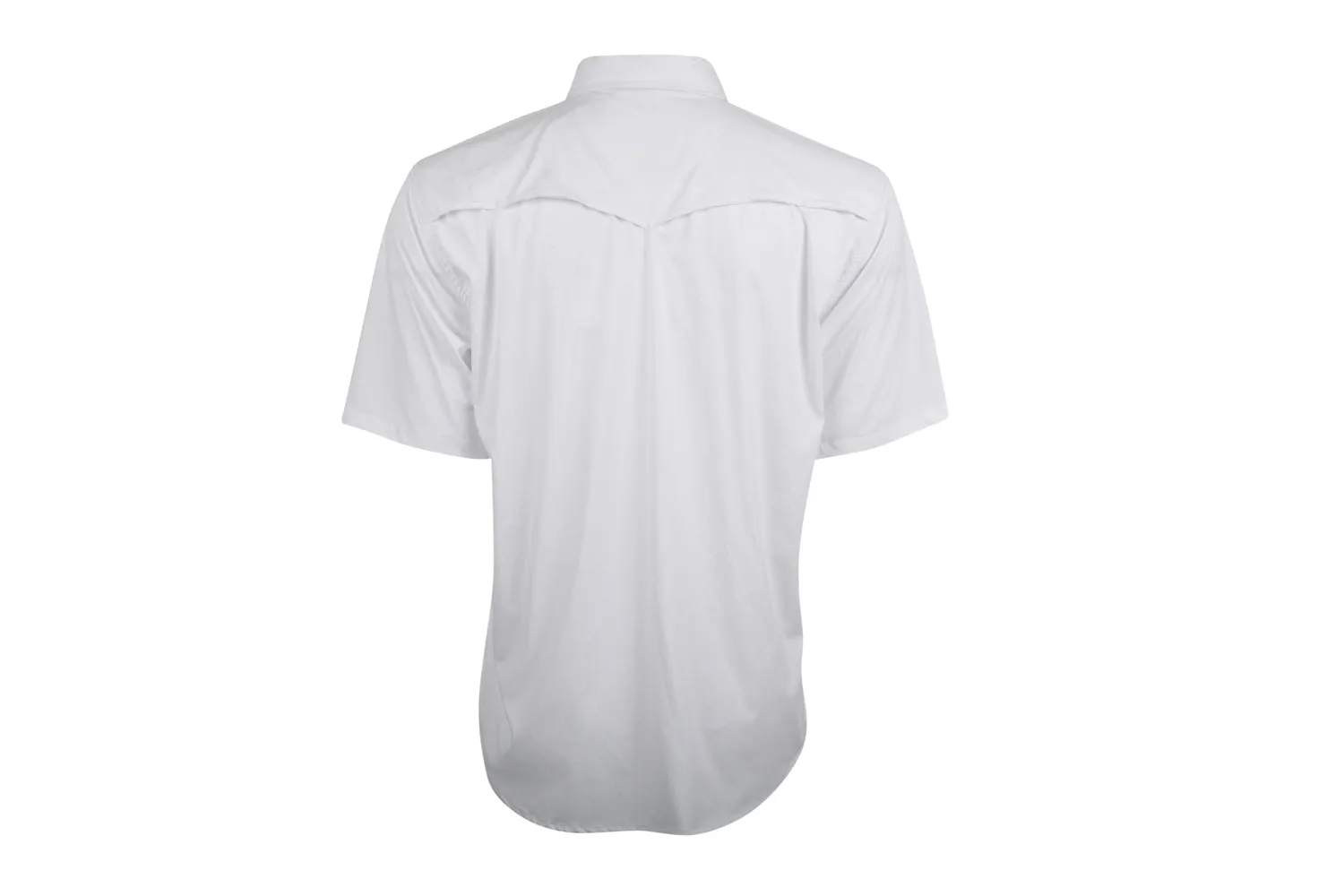 STS Ranchwear Mens Fischer Performance White Nylon/Spandex L/S Shirt