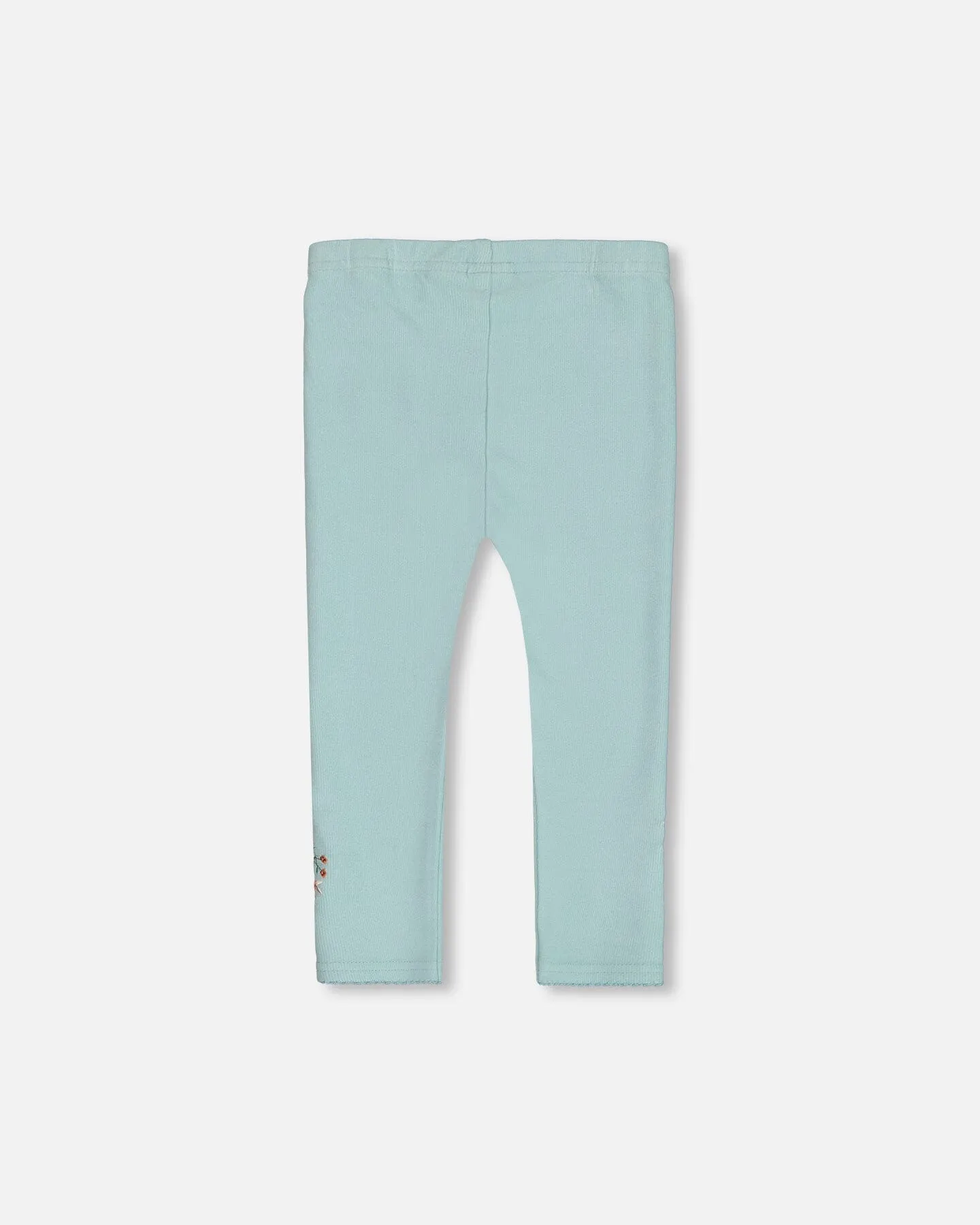 Super Soft Brushed Rib Leggings Light Blue