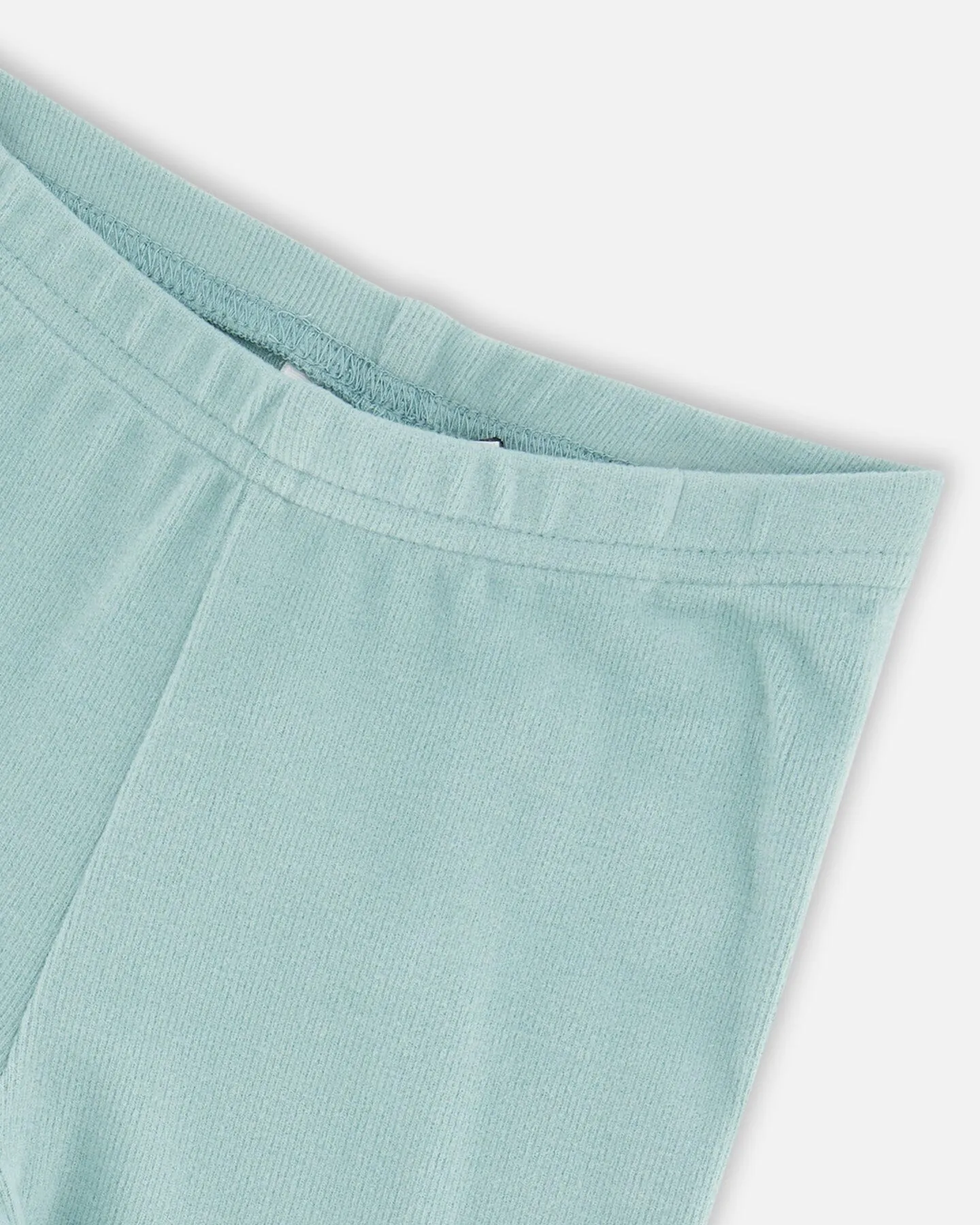 Super Soft Brushed Rib Leggings Light Blue