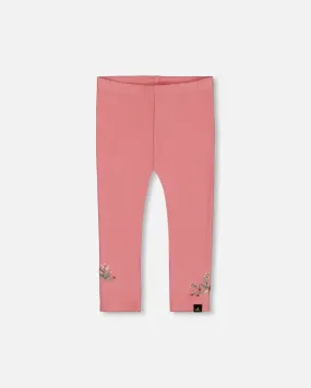 Super Soft Brushed Rib Leggings Light Pink