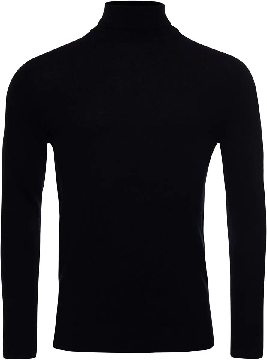 Superdry Studios Lambswool Roll Neck Jumper Black