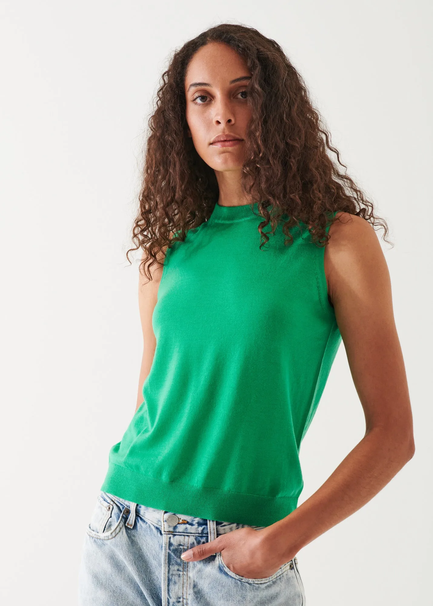 SUPERFINE MERINO CREW TANK