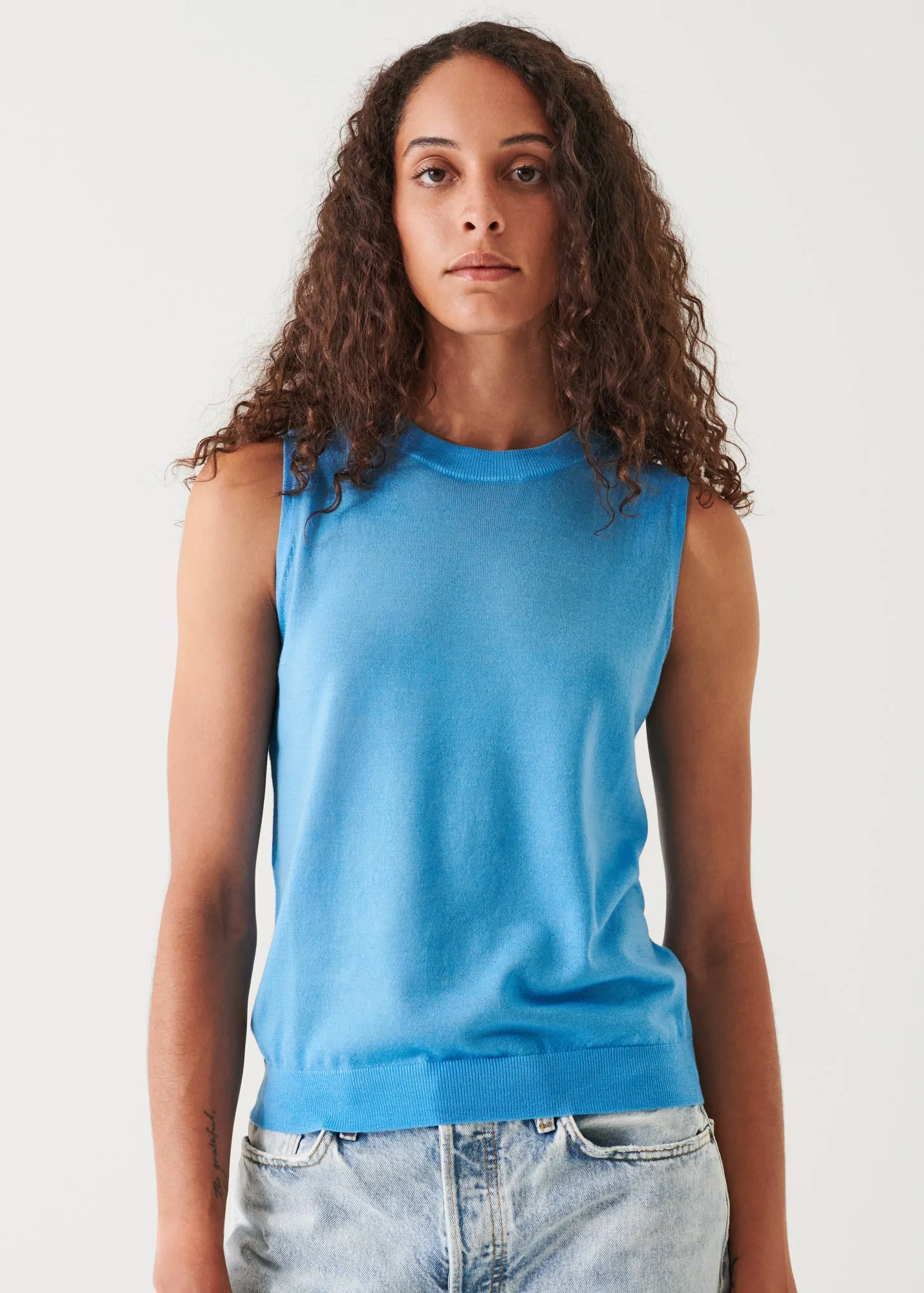 SUPERFINE MERINO CREW TANK