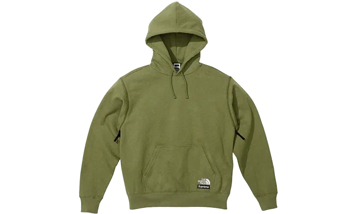 Supreme The North Face Convertible Hooded Sweatshirt Olive