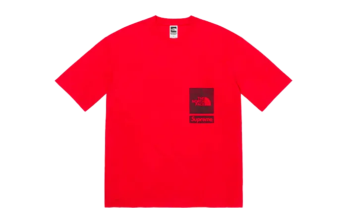 Supreme The North Face Printed Pocket Tee Red