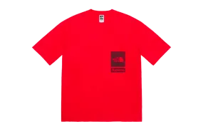 Supreme The North Face Printed Pocket Tee Red