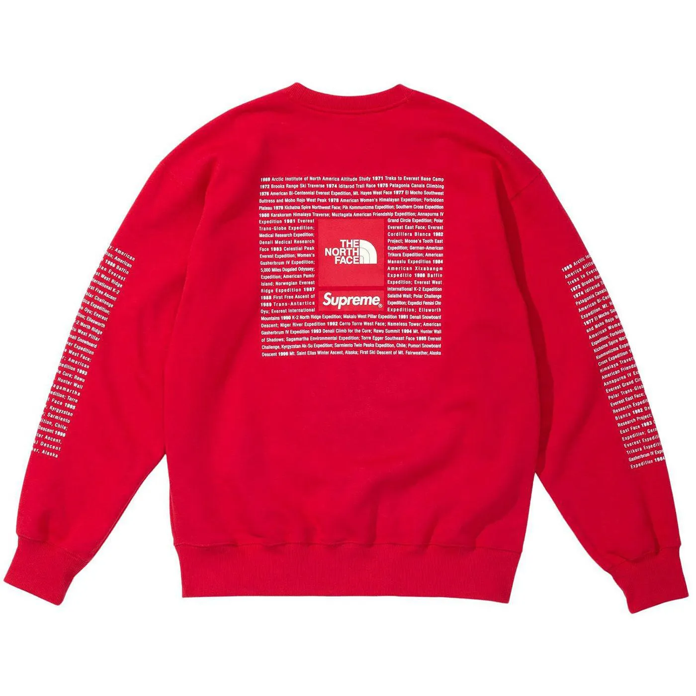 Supreme/The North Face Crewneck (Red)