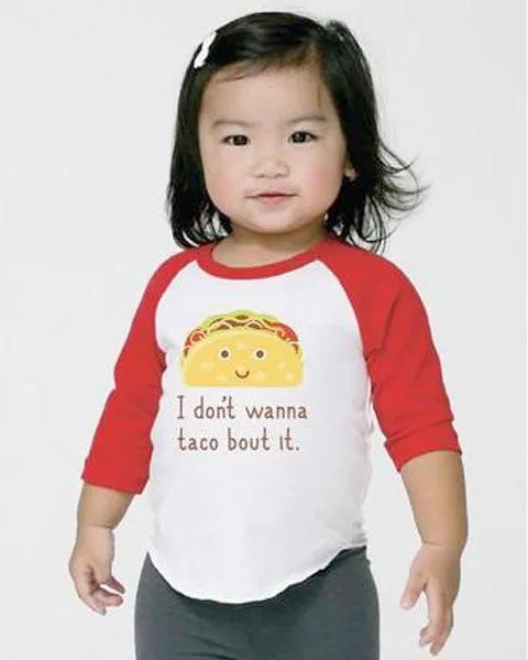 Taco Bout It Red Raglan