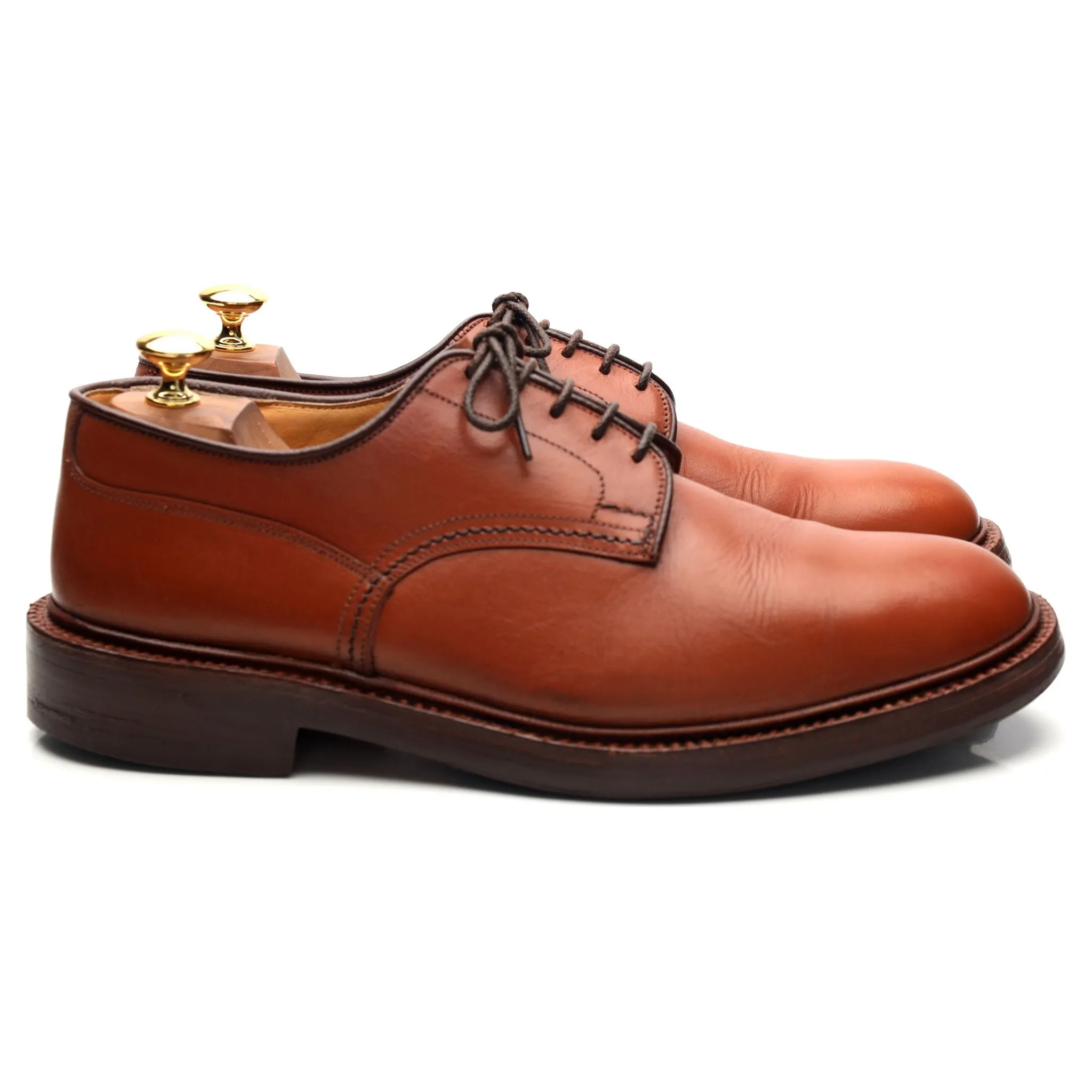 Tan Brown Leather Derby UK 9.5