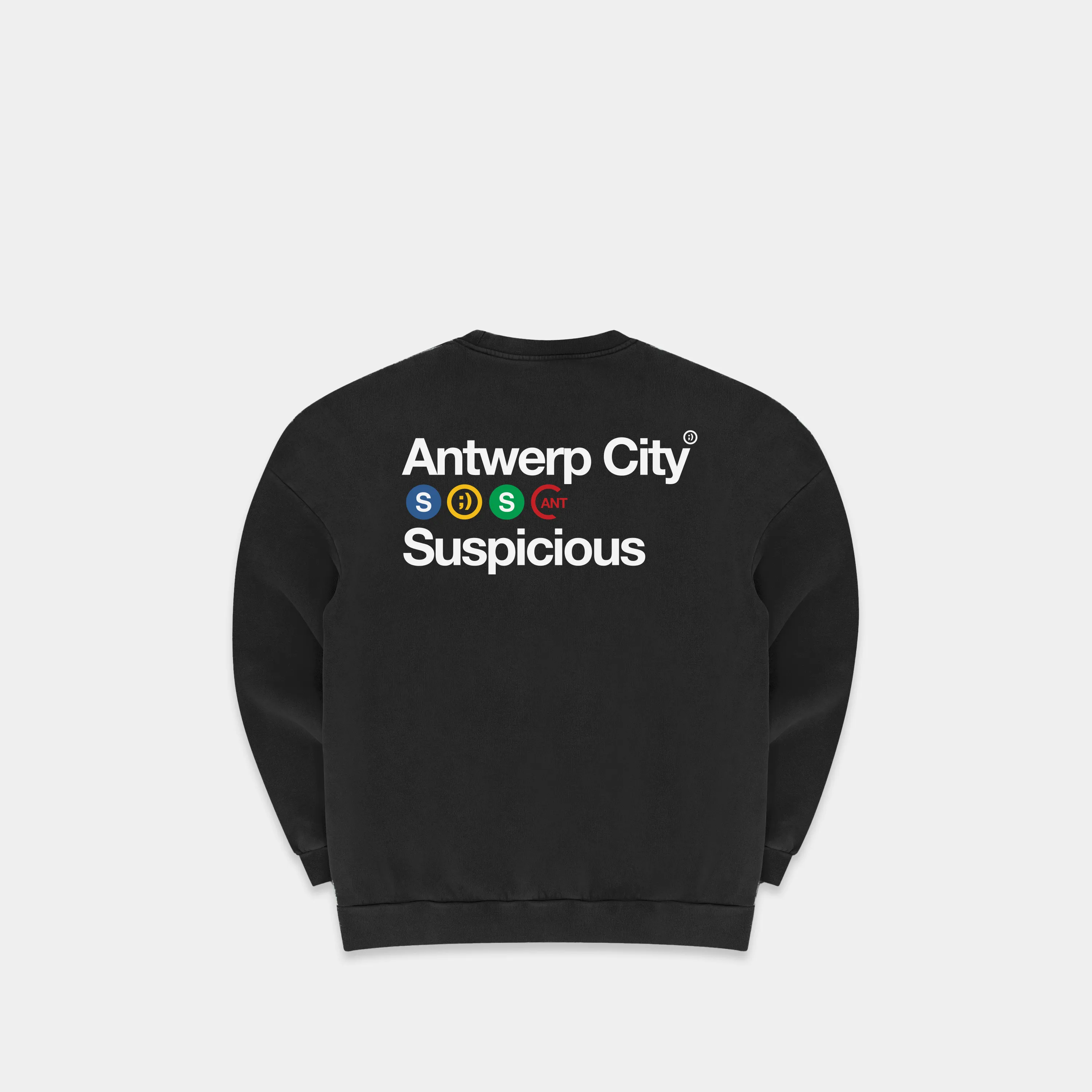 The Antwerp City I Crewneck - Black