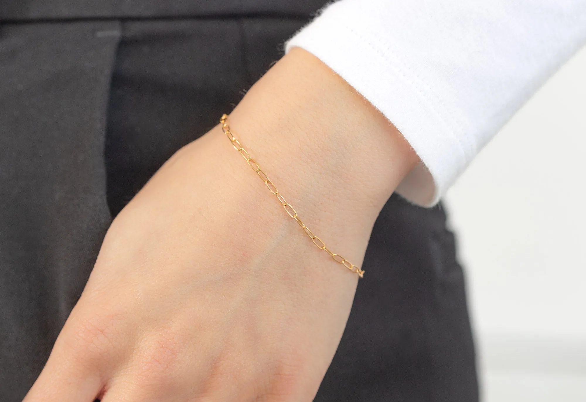 The Drawn Cable Chain Charm Bracelet