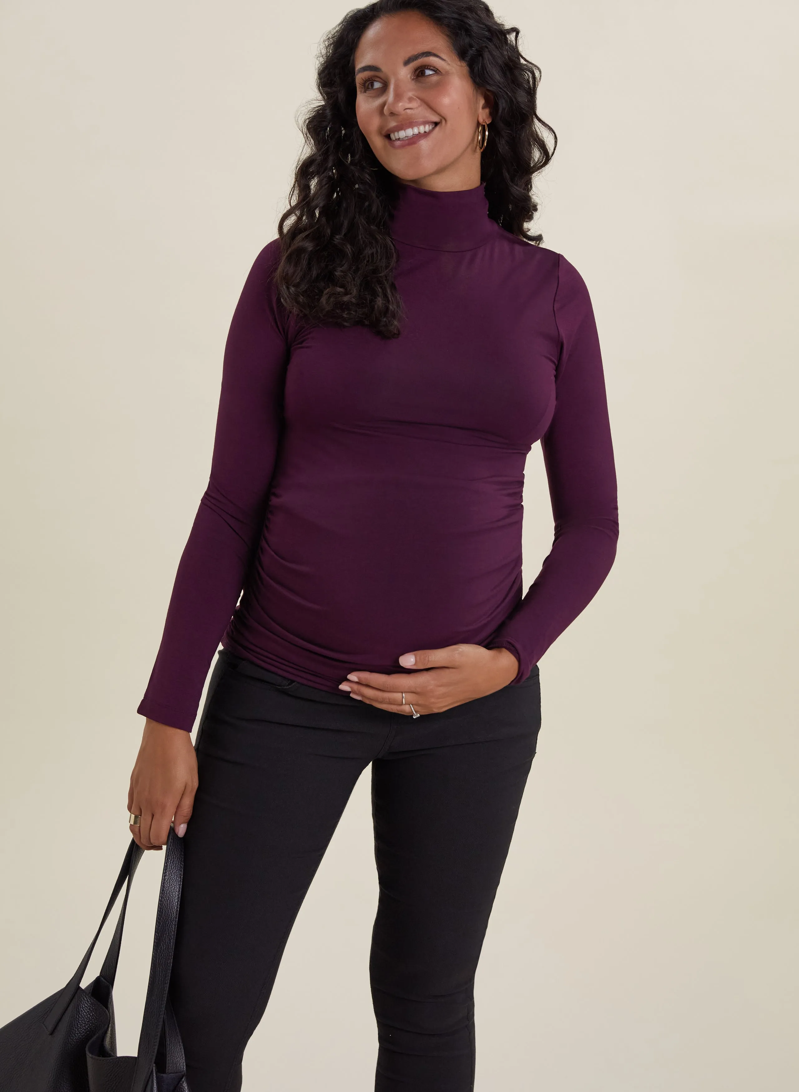 The Maternity Turtleneck with LENZING ECOVERO