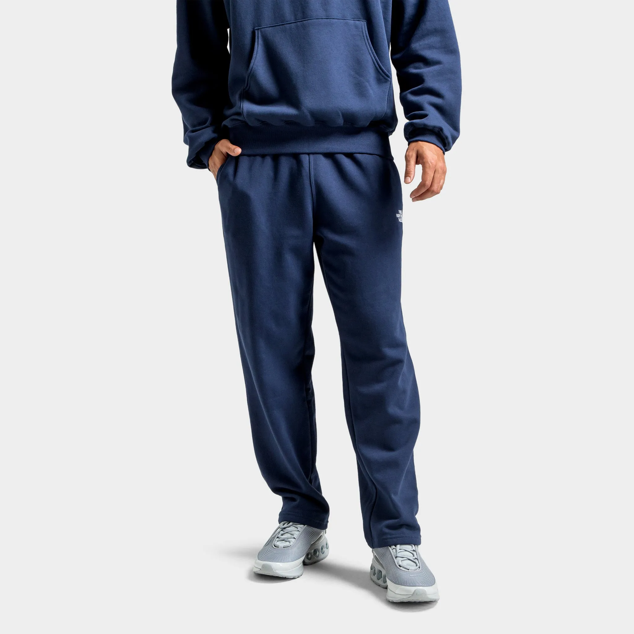 The North Face Evolution Straight Leg Sweatpants Summit Navy / TNF White