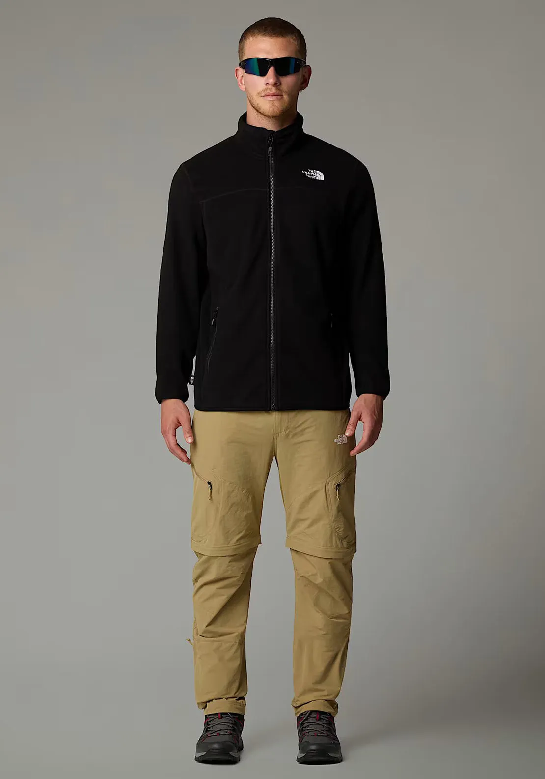 The North Face Men’s 100 Glacier Full Zip Fleece, Black