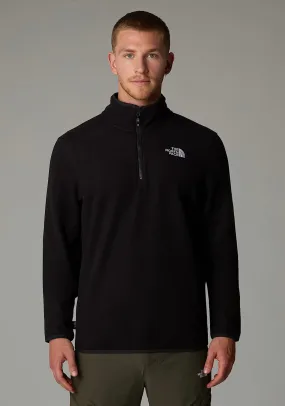 The North Face Men’s 100 Glacier Quarter Zip Fleece, Black