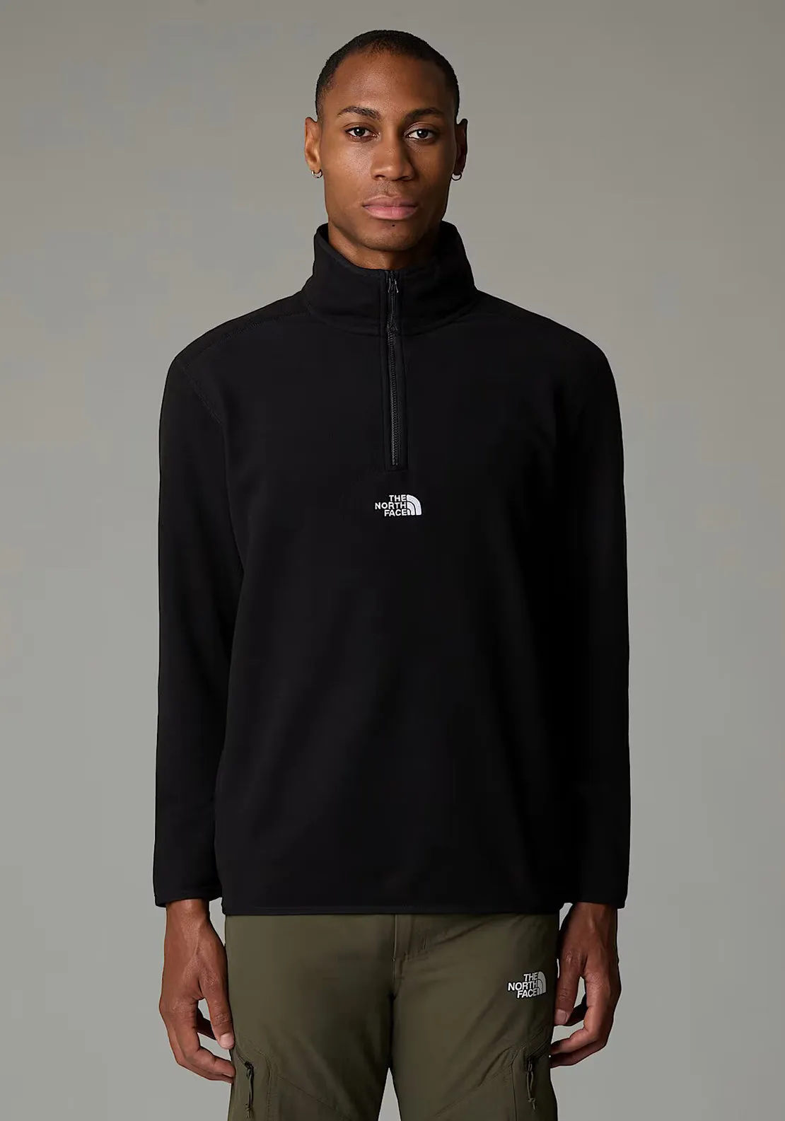 The North Face Men’s Glacier Quarter Zip Fleece, Black