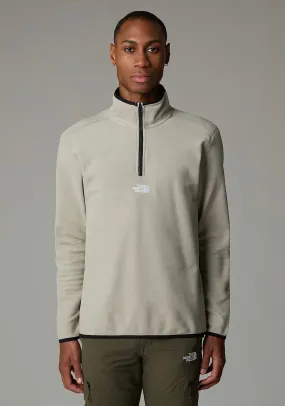 The North Face Men’s Glacier Quarter Zip Fleece, Clay Grey