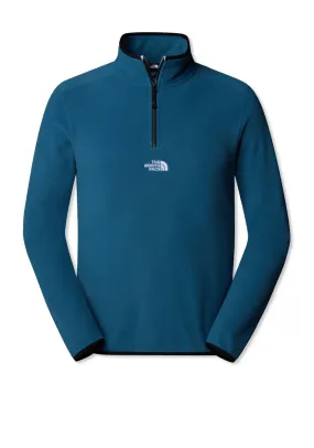 The North Face Men’s Glacier Quarter Zip Fleece, Mallard Blue