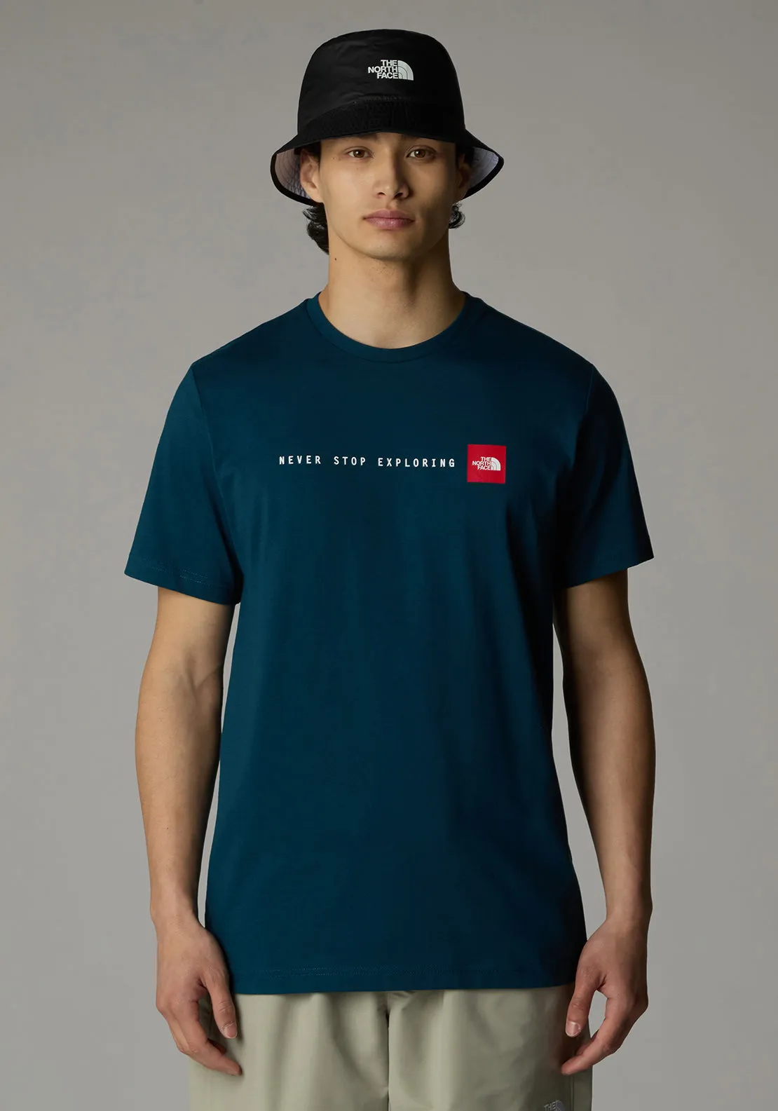 The North Face Men’s Never Stop Exploring T-Shirt, Petrol Blue