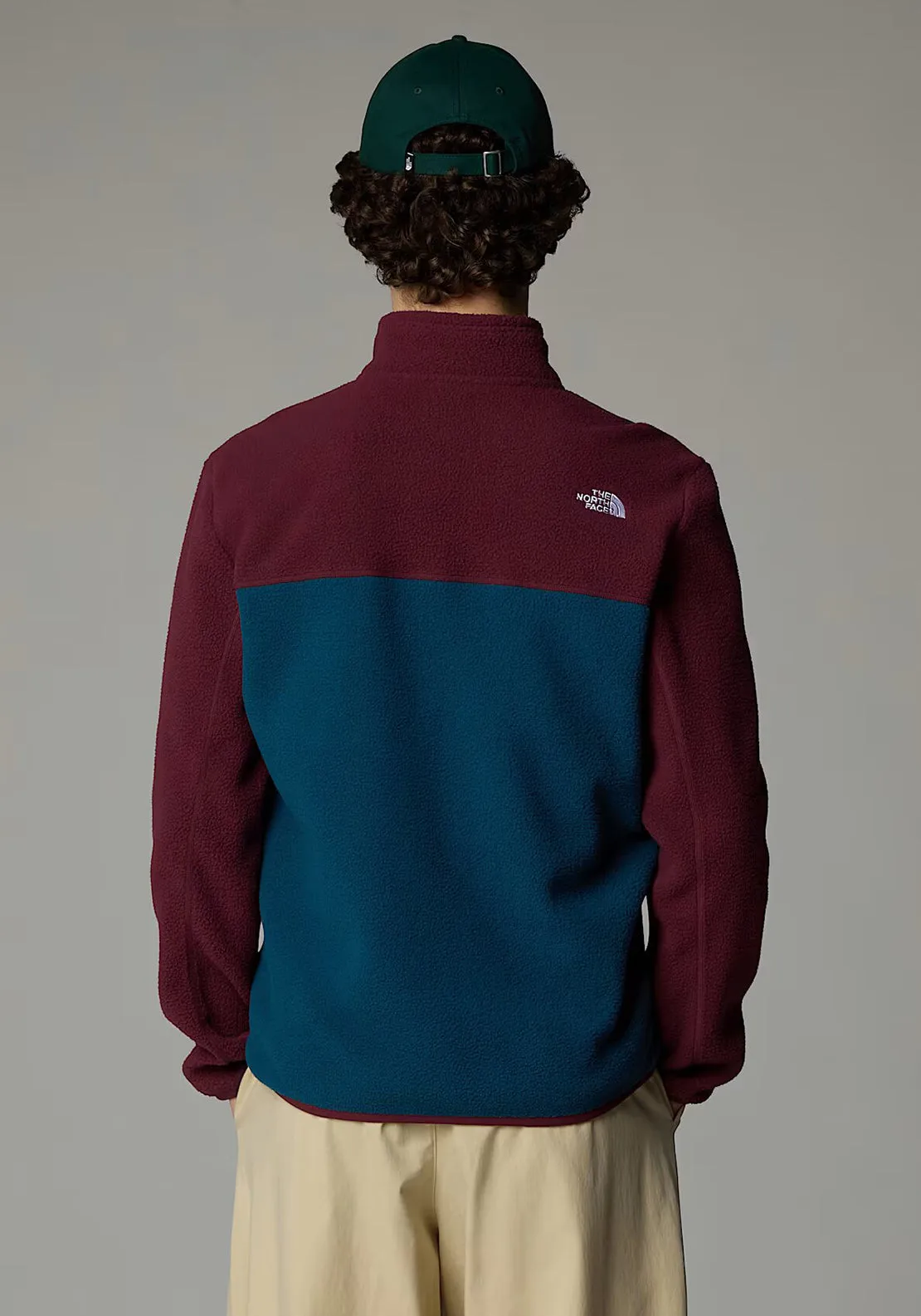 The North Face Men’s Yumiori Full Zip Fleece, Petrol Blue & Plum