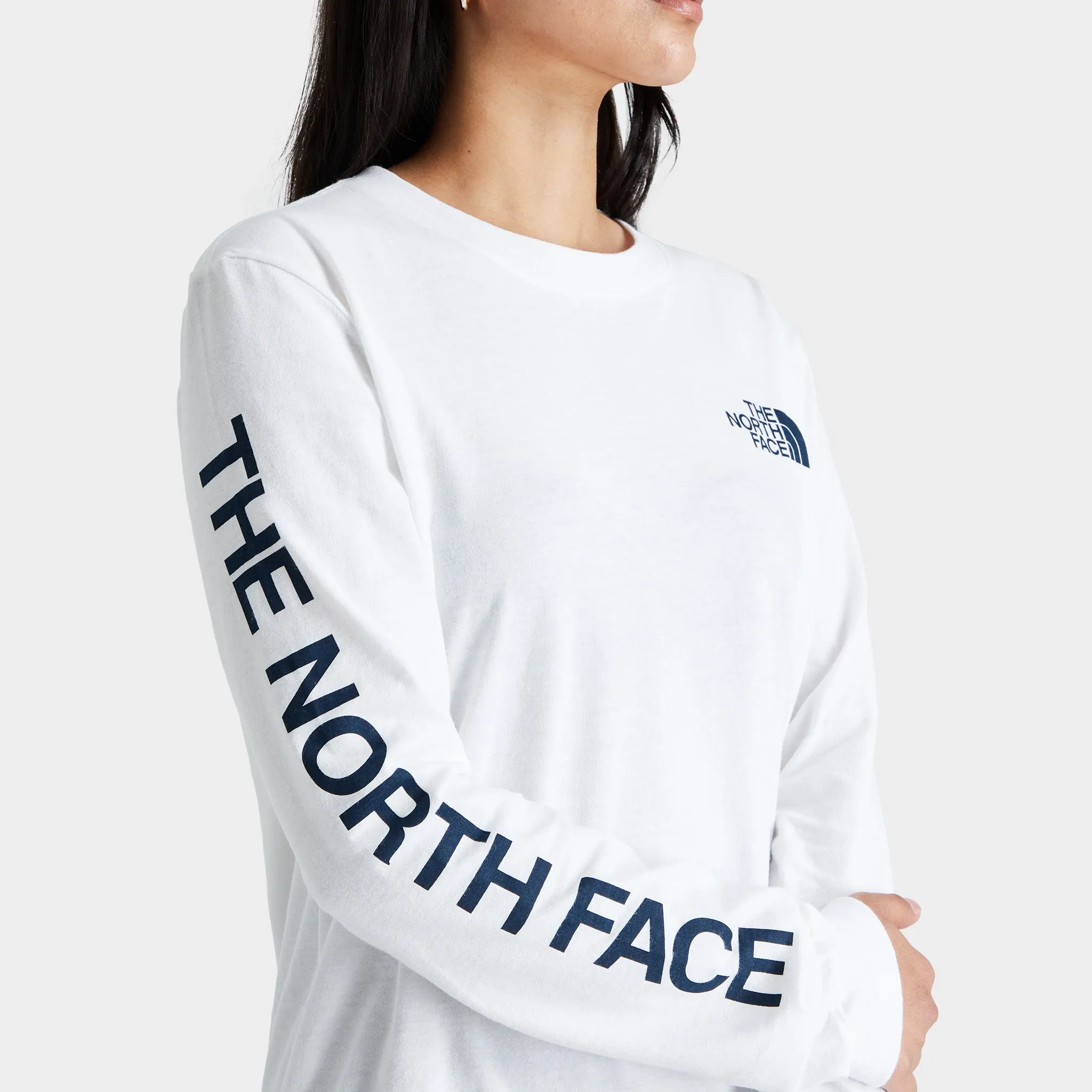 The North Face Women's Brand Proud Long Sleeve T-shirt TNF White / TNF Black