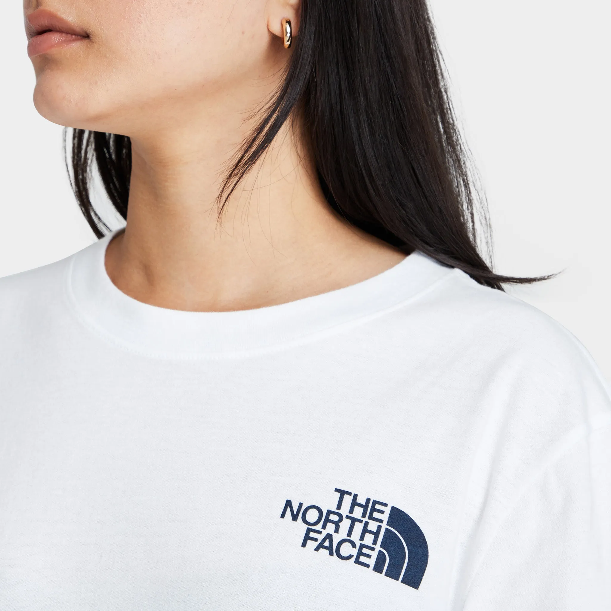 The North Face Women's Brand Proud Long Sleeve T-shirt TNF White / TNF Black