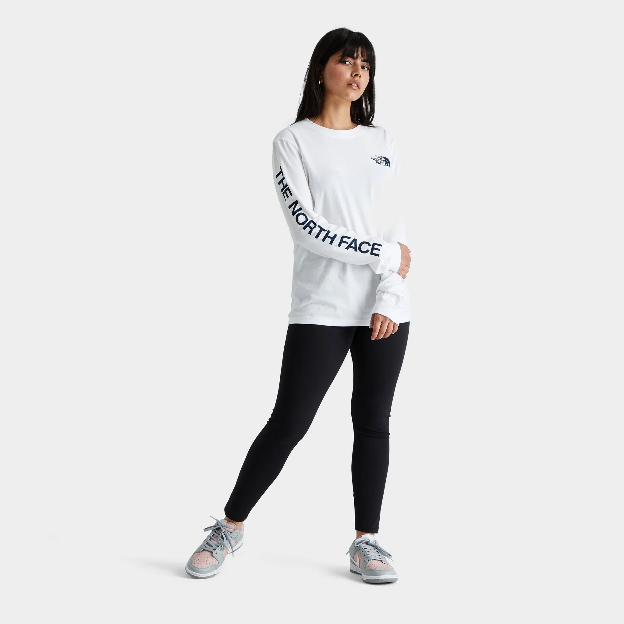 The North Face Women's Brand Proud Long Sleeve T-shirt TNF White / TNF Black