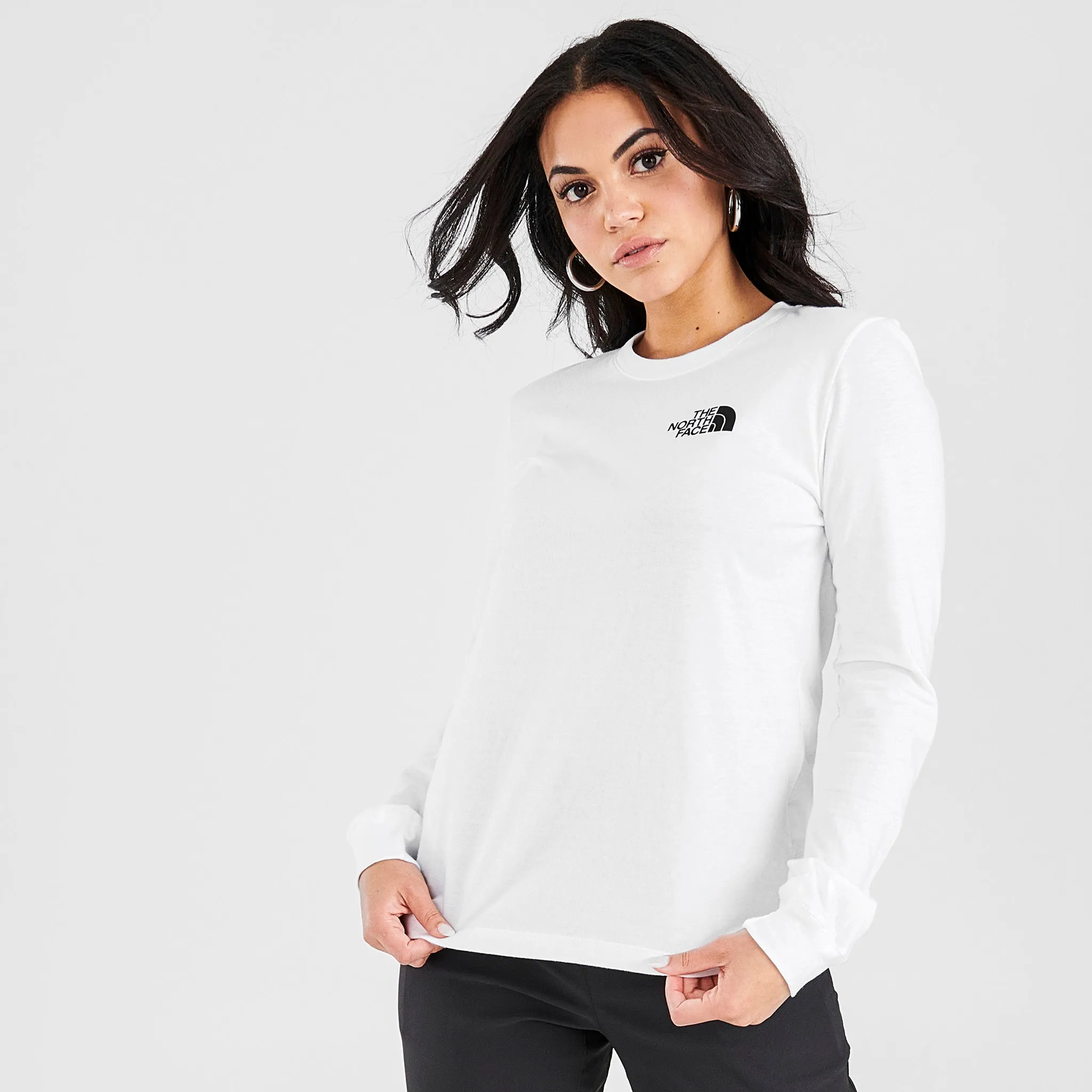 The North Face Women's Brand Proud Long Sleeve T-shirt TNF White / TNF Black