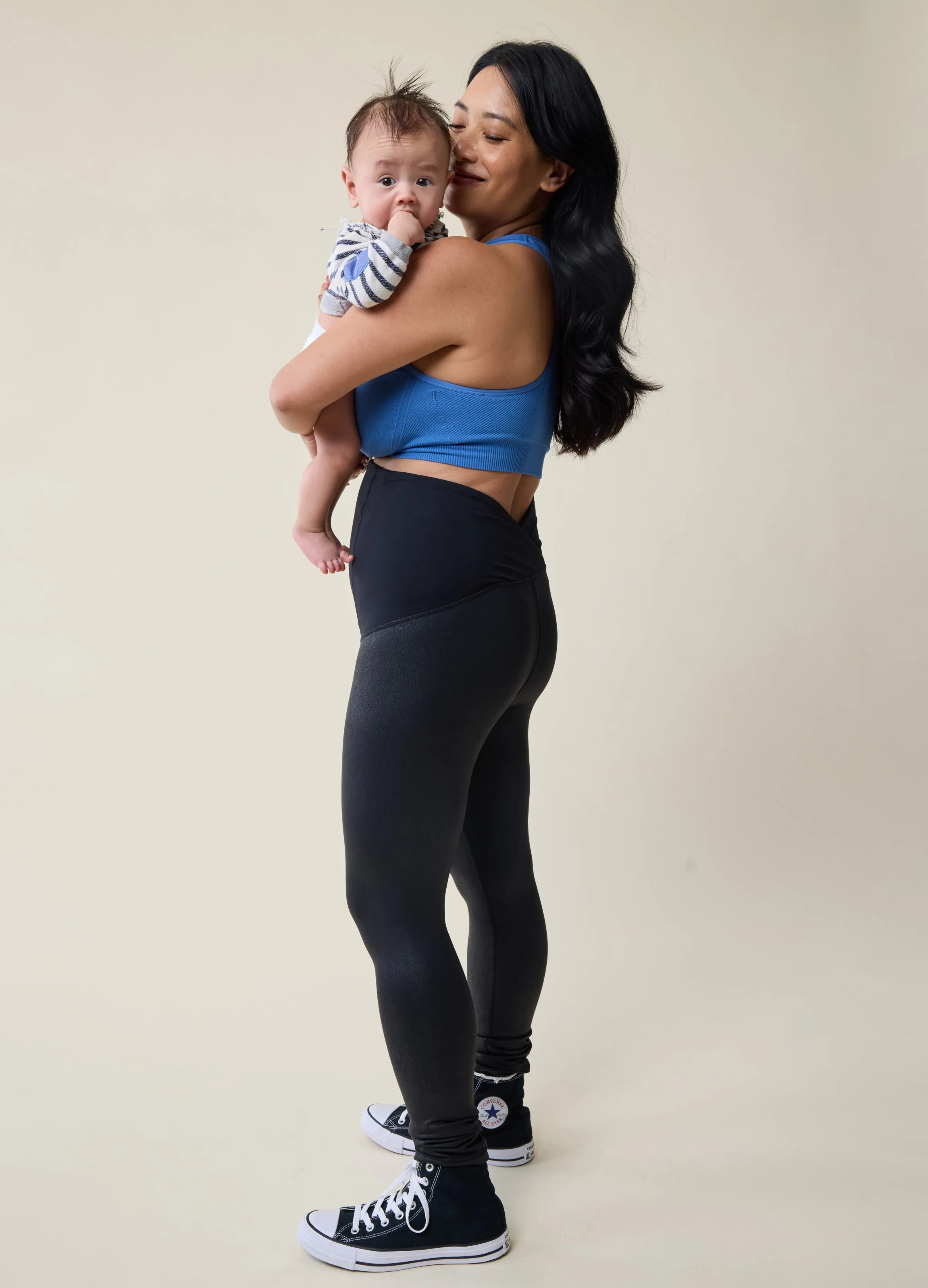 The Not-Leather Black Maternity Leggings