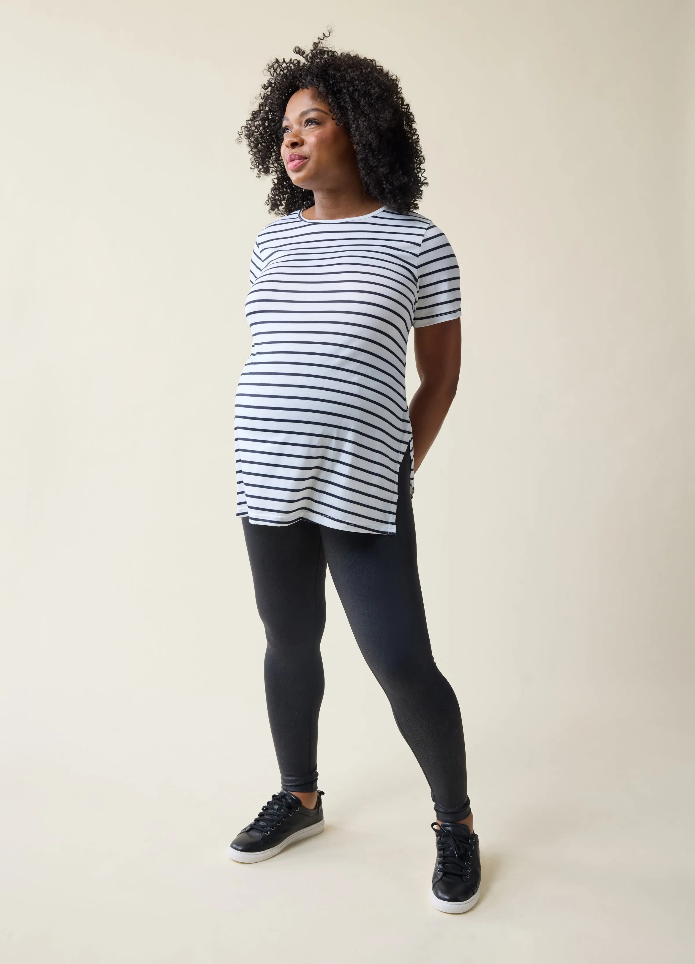 The Not-Leather Black Maternity Leggings