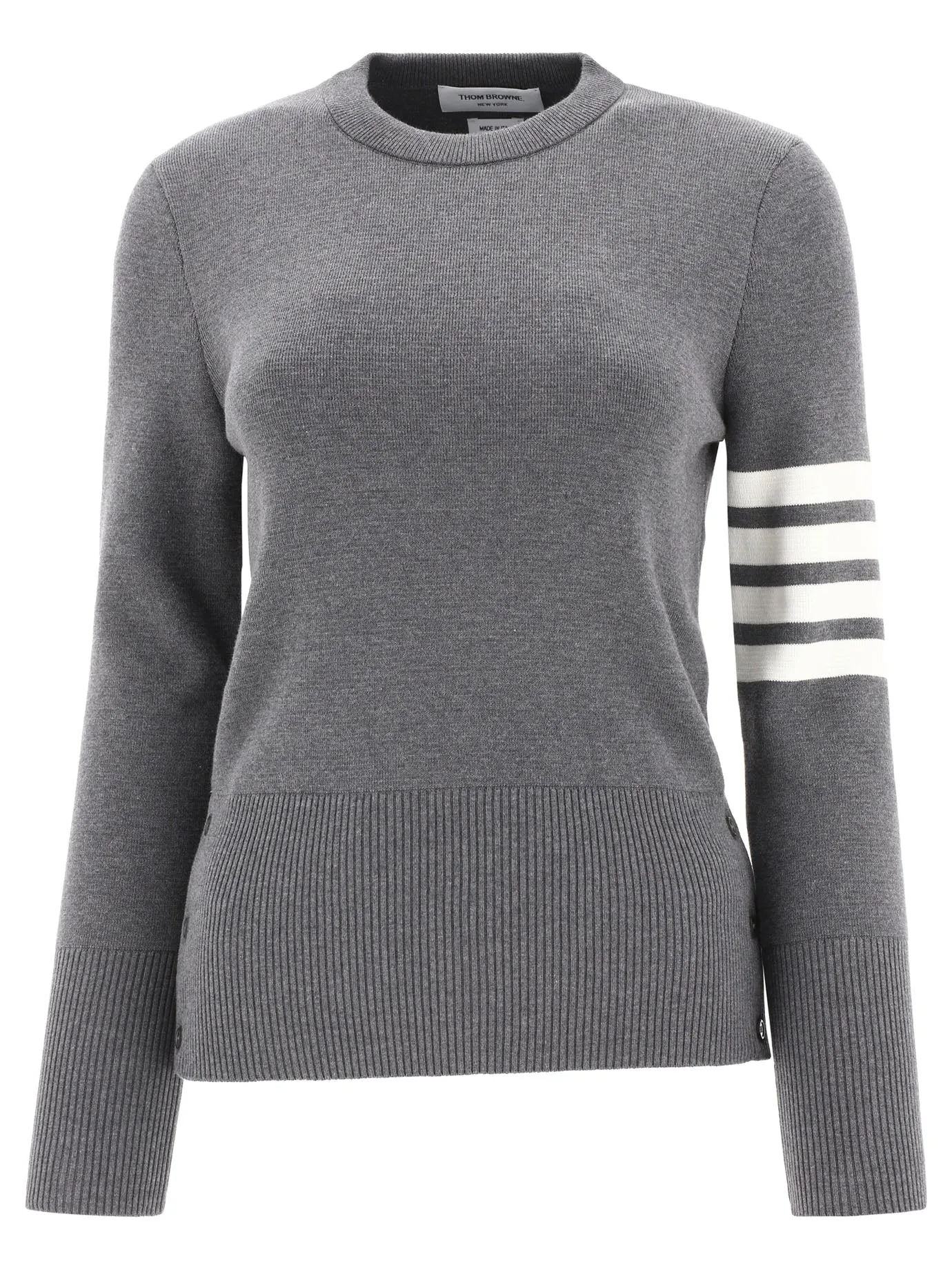 Thom Browne 4-Bar Crewneck Knit Jumper