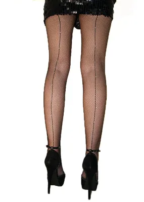 Tiffany Quinn Diamante Fishnet Backseam Tights ()