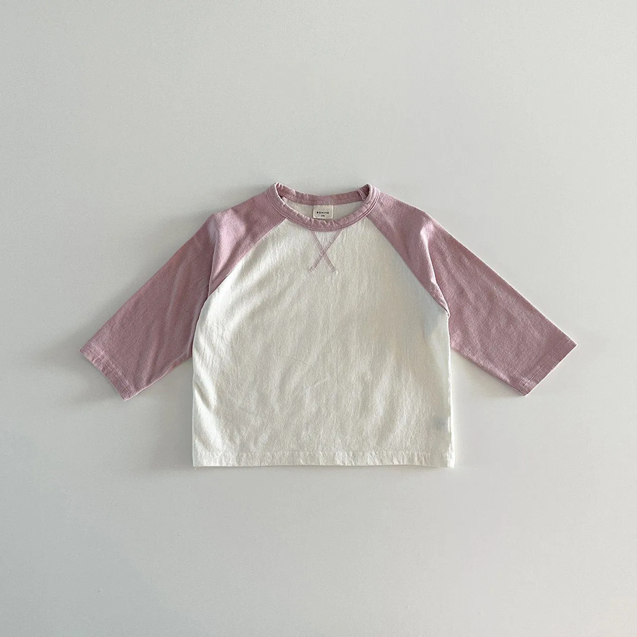 Toddler Crewneck Raglan Long Sleeve T-Shirt (6m-6y) - 3 Colors