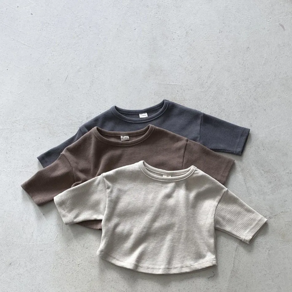 Toddler Nunu Crewneck Long Sleeve Top (1-6y) - 3 Colors