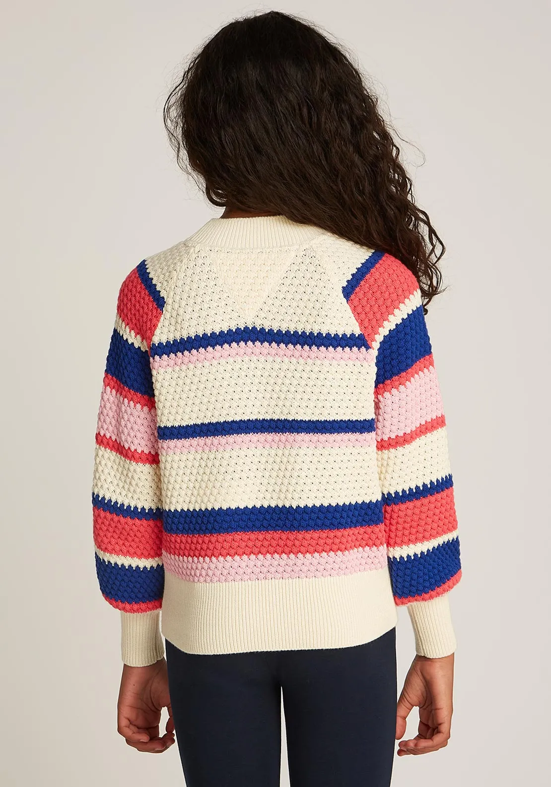 Tommy Hilfiger Girl Long Sleeve Knit Jumper, Multi