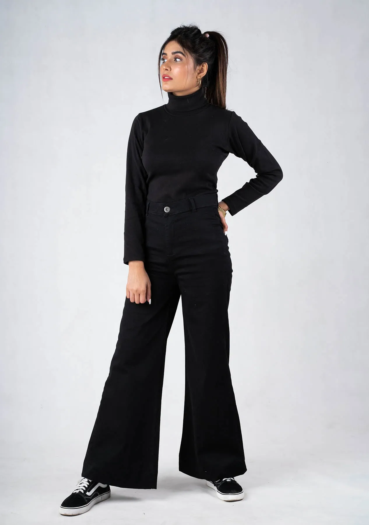 Turtleneck Top - black