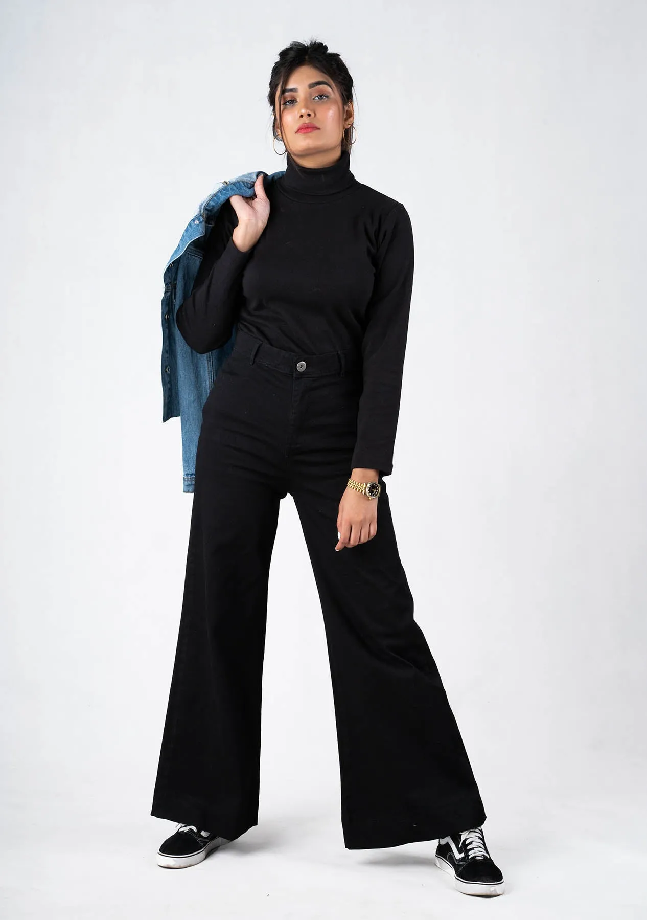 Turtleneck Top - black