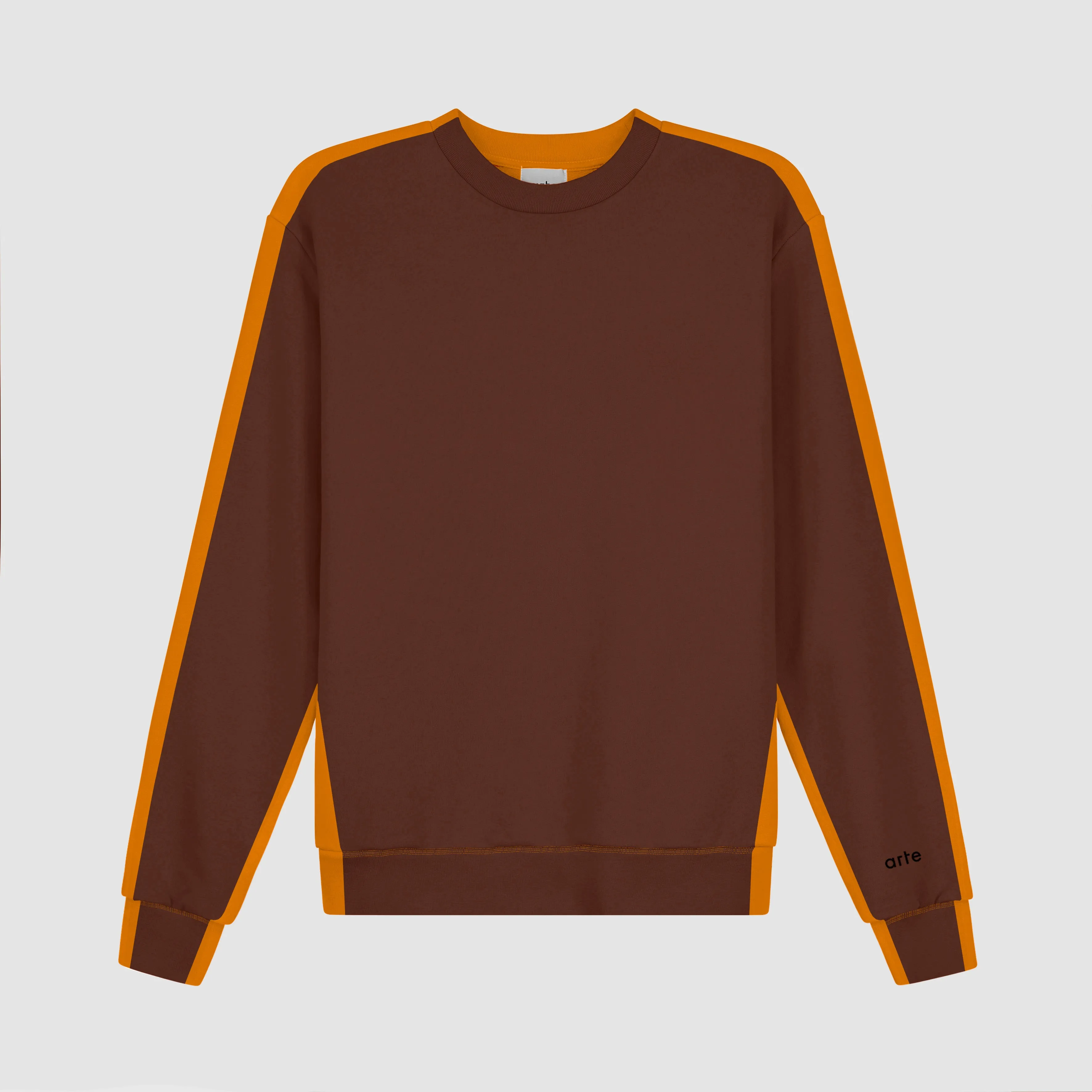 Two-tone crewneck - Orange