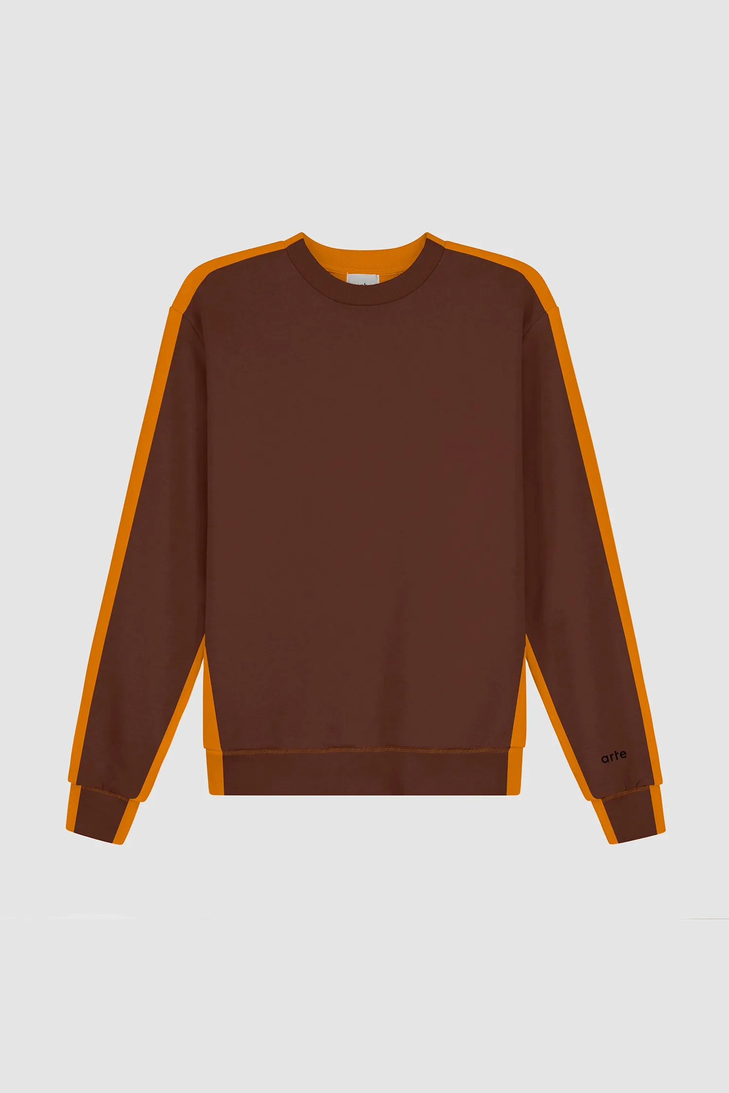 Two-tone crewneck - Orange