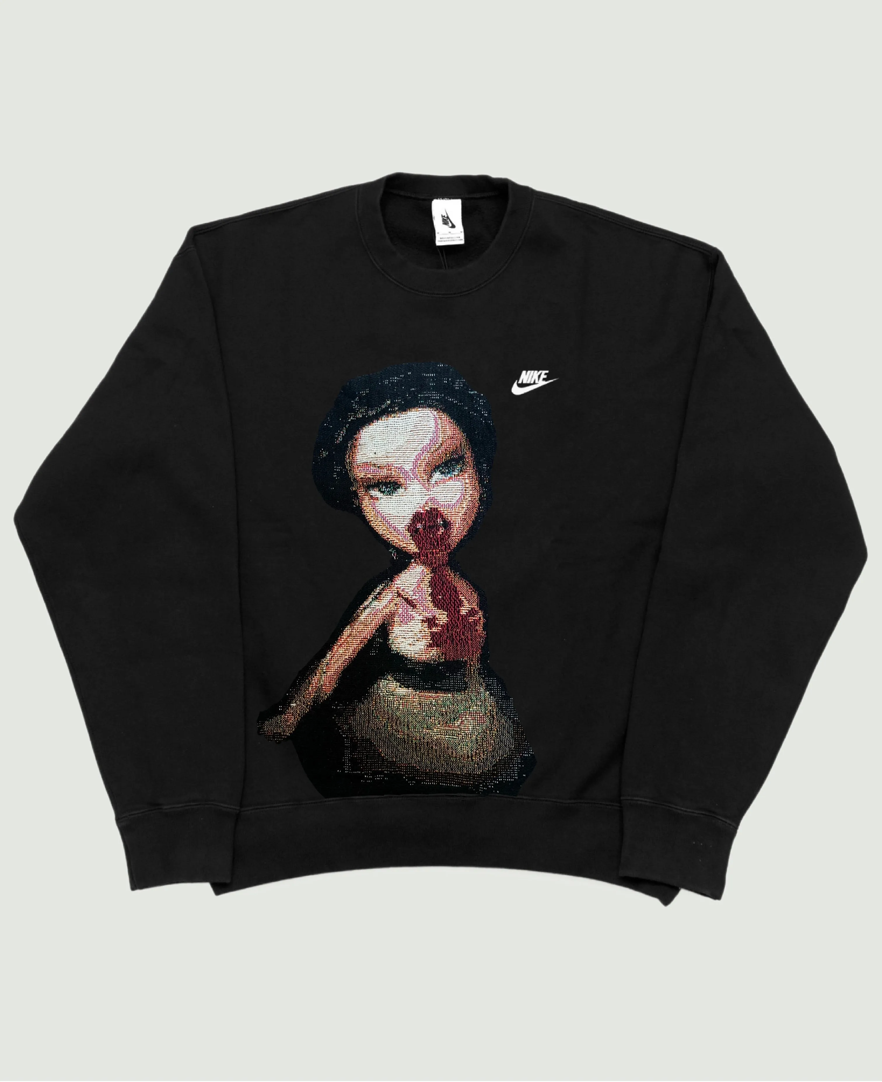 VA-AW22-526 JENNIFERS BODY X KEVDOLL NIKE RETRO REWORK CREWNECK