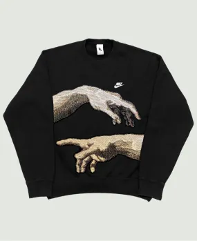 VA-SS22-576 MICHELANGELO TAPESTRY RETRO REWORK CREWNECK