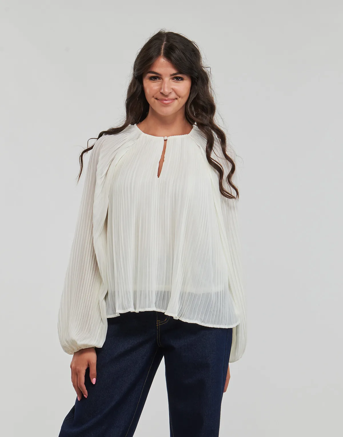 Vila VICELINE O-NECK L/S TOP/SU