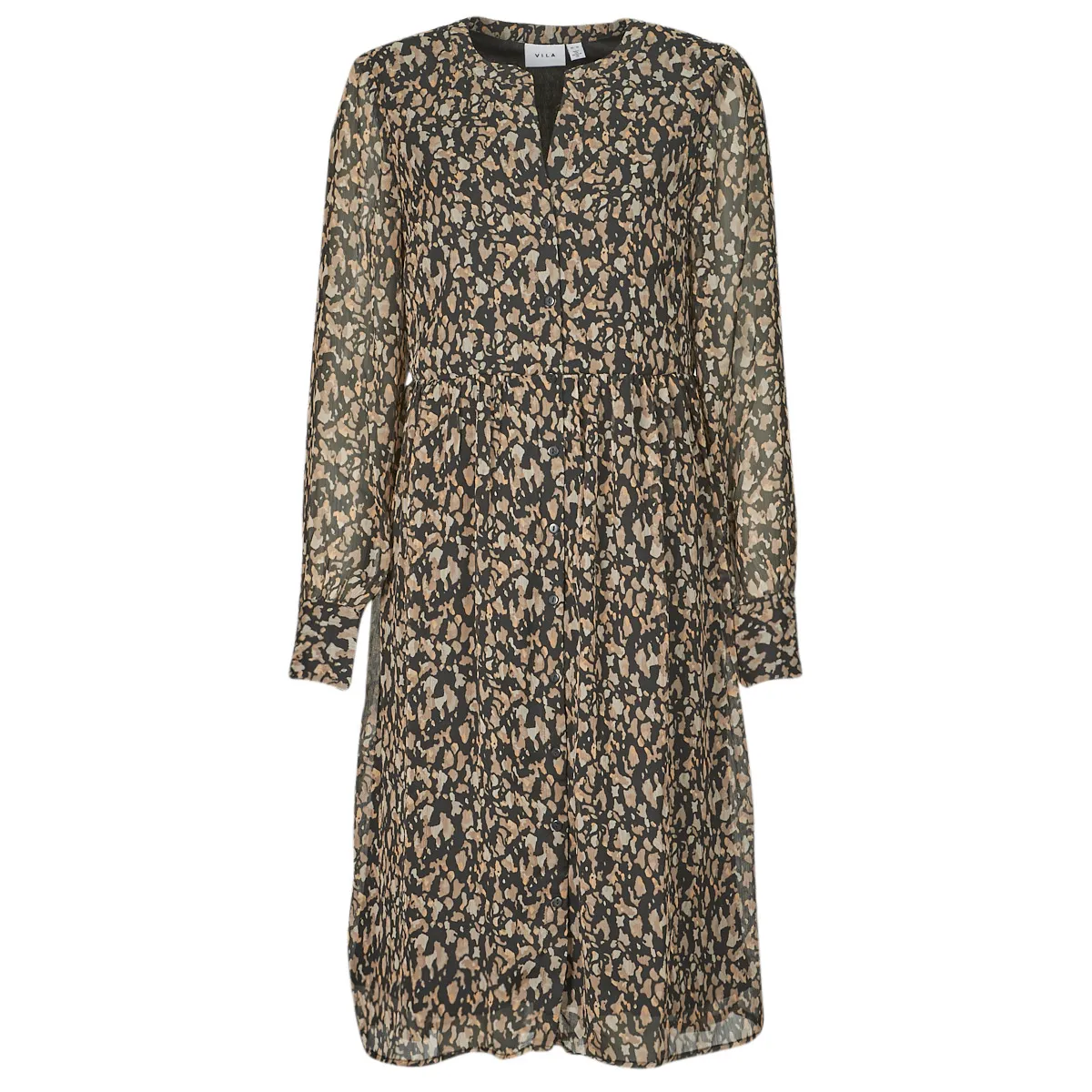 Vila VIFALIA V-NECK L/S DRESS/SU