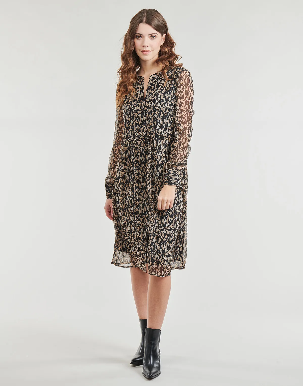 Vila VIFALIA V-NECK L/S DRESS/SU