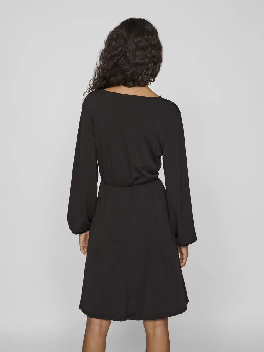 Vila Vinayeli V-Neck Dress Black