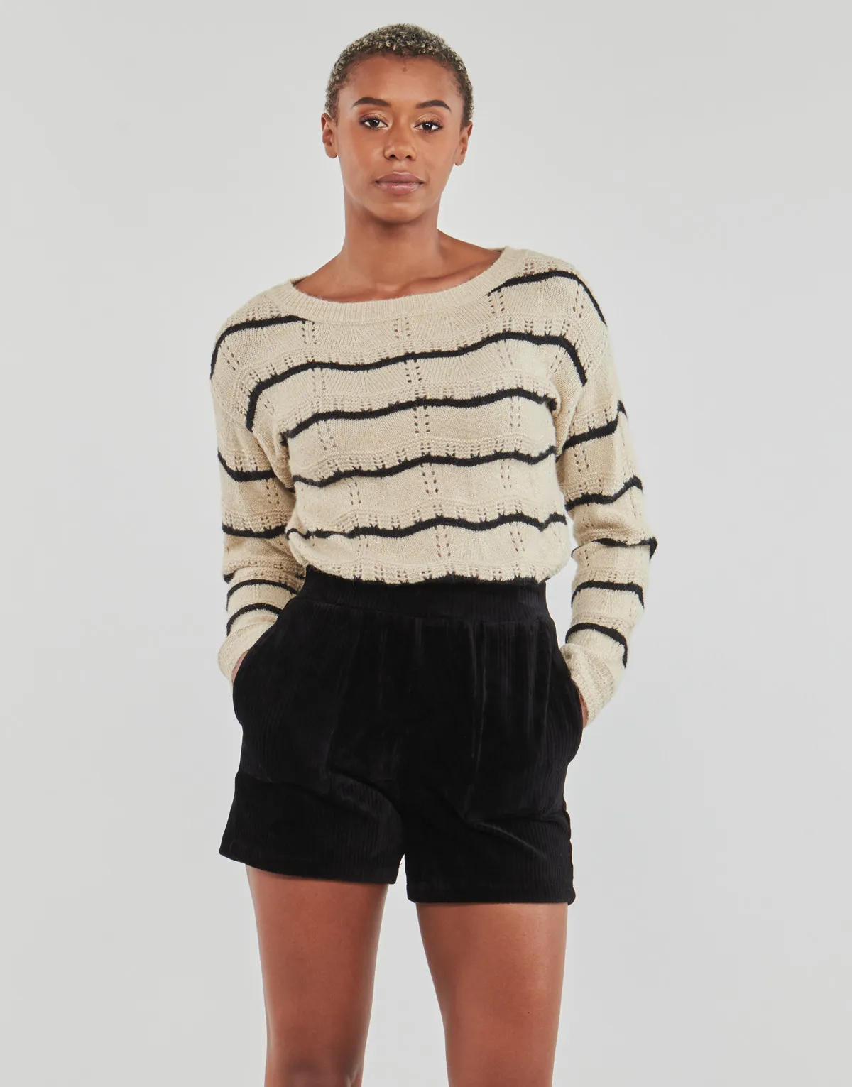 Vila VIPOLANA L/S BOATNECK GLITTER KNIT TOP