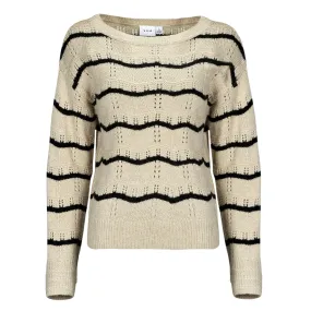 Vila VIPOLANA L/S BOATNECK GLITTER KNIT TOP