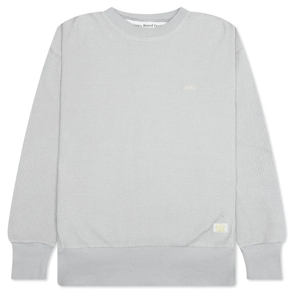 Waffle Crewneck - Jasper Grey