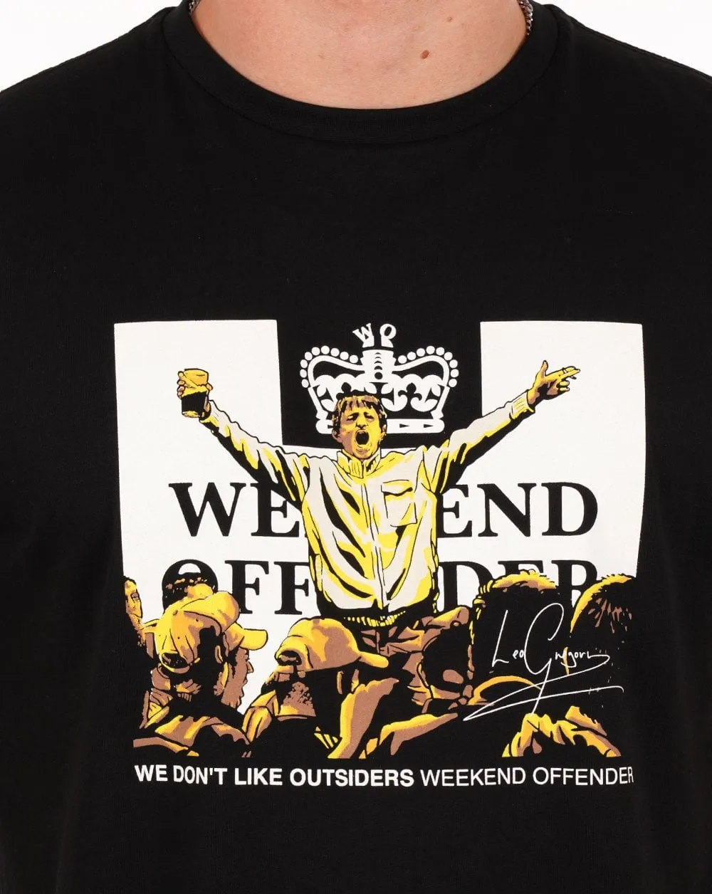 Weekend Offender Leo Gregory T Shirt Black